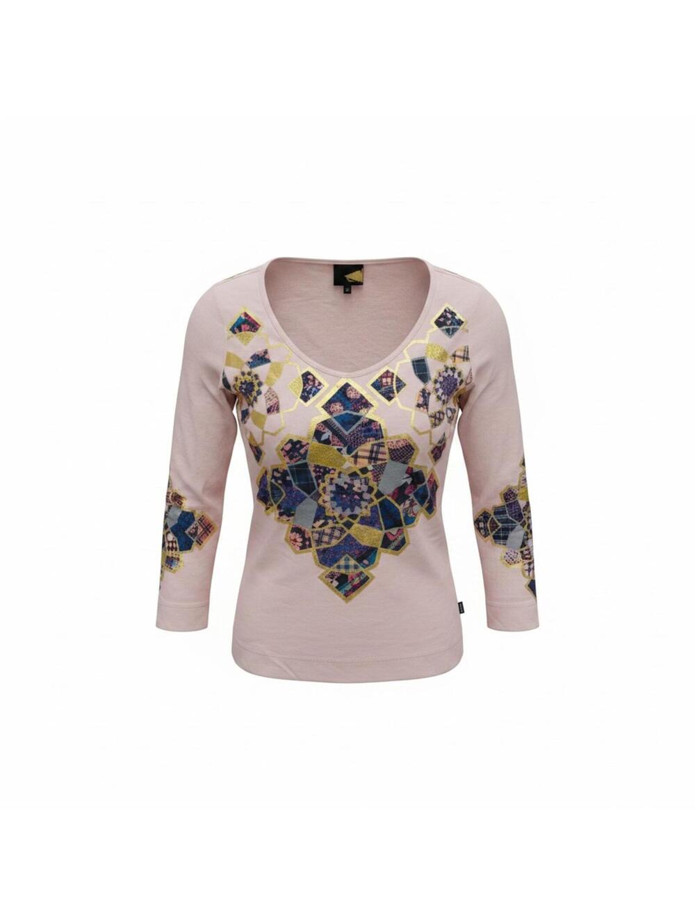 Just Cavalli patchwork long sleeve top